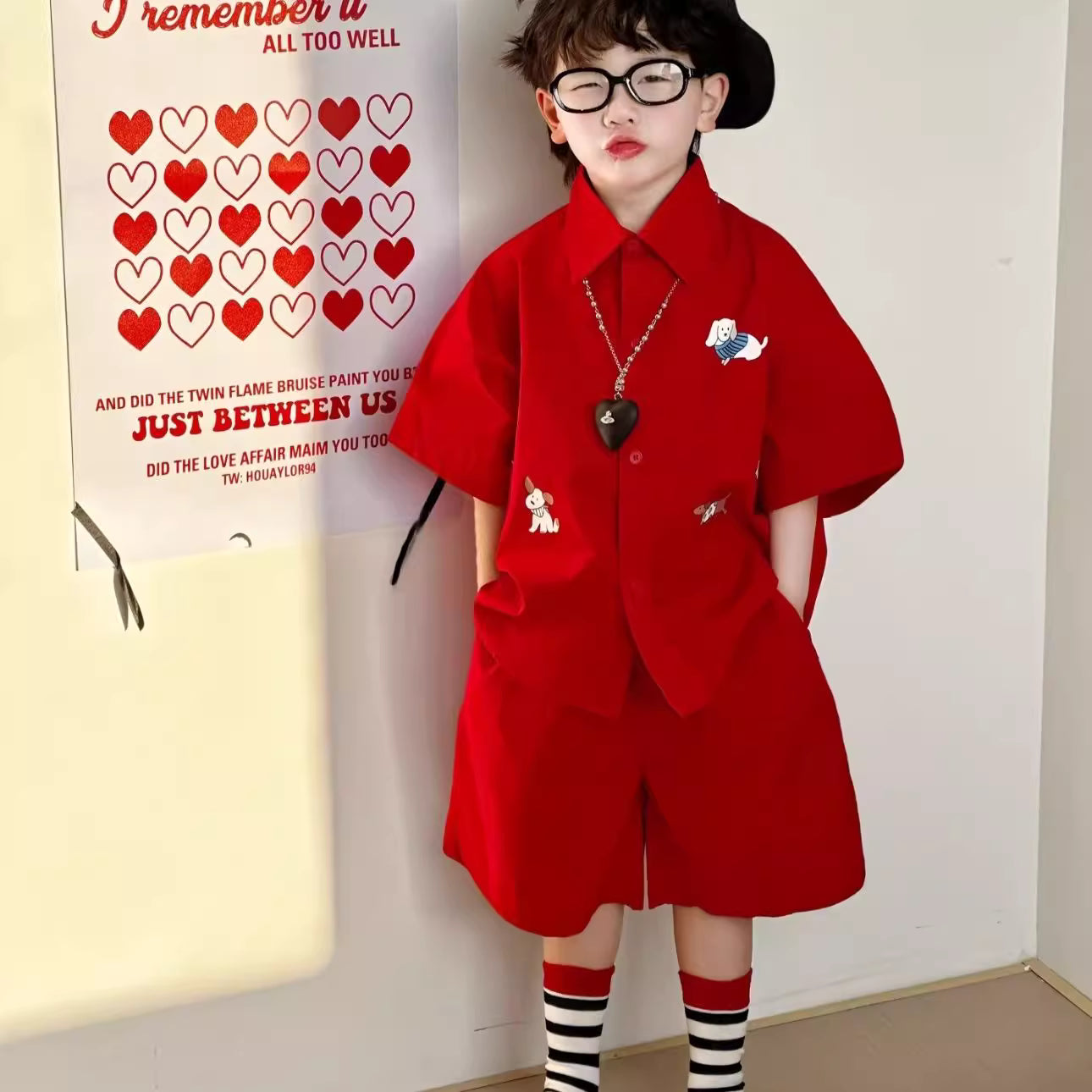 ชุดเด็กผู้ชาย 2 ชิ้น สไตล์เกาหลี รุ่นใหม่